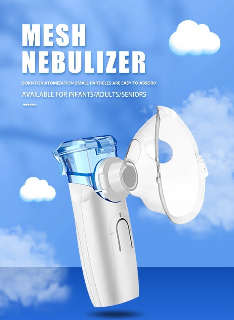 جهاز البخار المتنقل من جيفما للبالغين والاطفال، مرطب صغير بالموجات فوق الصوتية للاستخدام المنزلي والسفر، مع اقنعة وقطع للفم (جهاز استنشاق) - Image 2